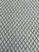 Luxury Diamond Design Mini Glitz Sequins On A Mesh Fabric
