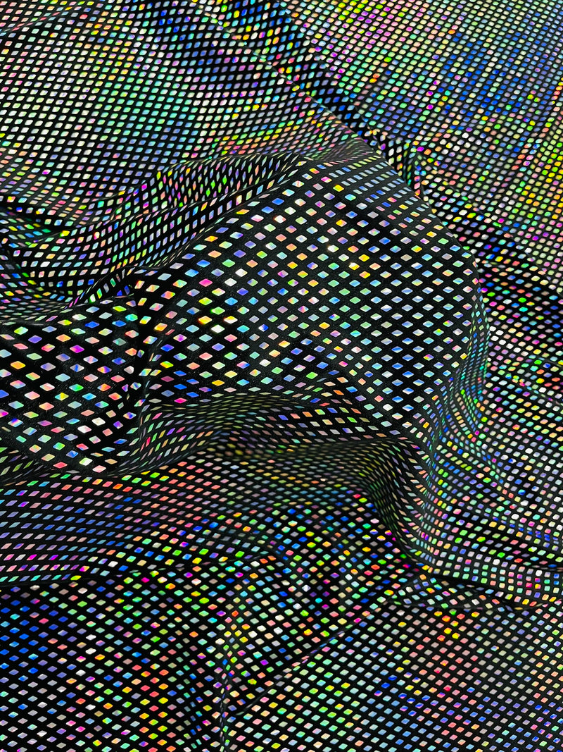 Geometric Foil Velvet Stretch, by The Yard.