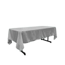60" X 84" Rectangular Polyester Poplin Tablecloth