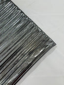 METALLIC FOIL ACCORDION PLEATED FABRIC (by the yard)