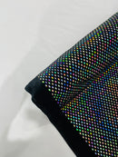 Geometric Foil Velvet Stretch, by The Yard.