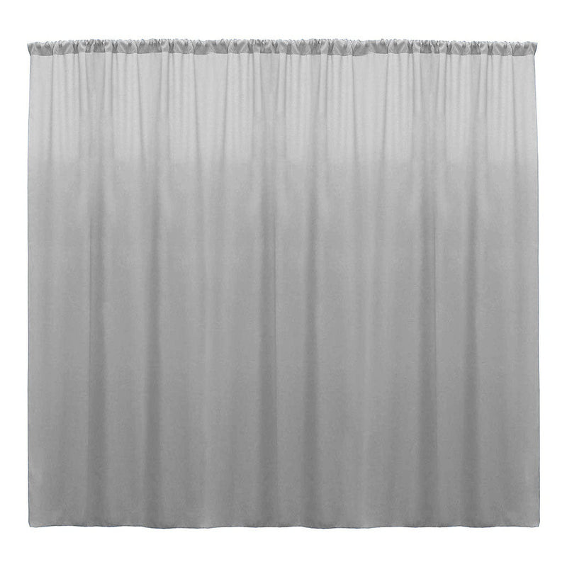 Backdrop Drape Curtain 10 Feet Wide x 10 Feet High, Polyester Poplin SEAMLESS 1 Panel.