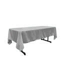 60" X 90" Rectangular Polyester Poplin Tablecloth