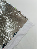 JUMBO OVAL SEQUINS ON MESH FABRIC (By The Yard)