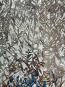 SWORD SEQUIN MESH FABRIC (By The Yard)