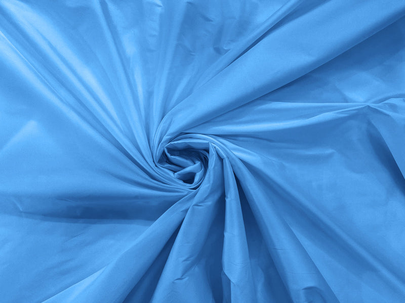 Sky Blue - 100% Polyester Imitation Silk Taffeta Fabric 55" Wide/Costume/Dress/Cosplay/Wedding.
