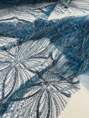 Palm Beaded Damask Design Fabric, by The Yard. (Copy)