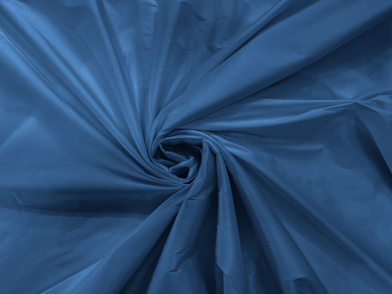 Steel Blue - 100% Polyester Imitation Silk Taffeta Fabric 55" Wide/Costume/Dress/Cosplay/Wedding.
