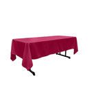 60" X 90" Rectangular Polyester Poplin Tablecloth