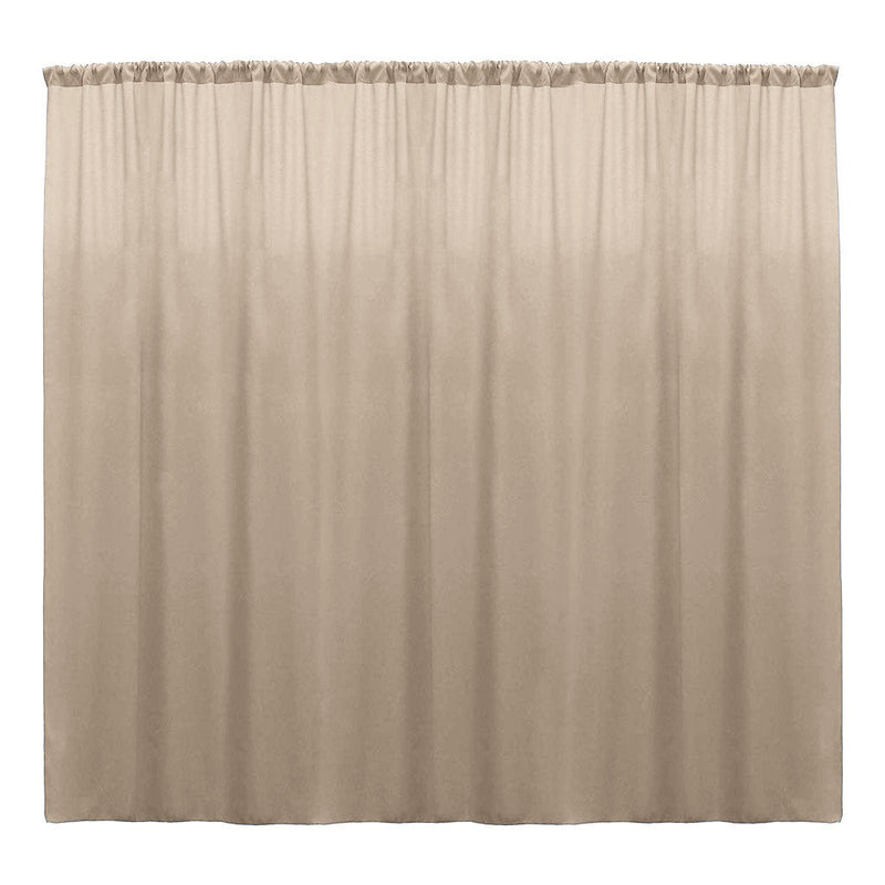 Backdrop Drape Curtain 10 Feet Wide x 15 Feet High, Polyester Poplin SEAMLESS 1 Panel.