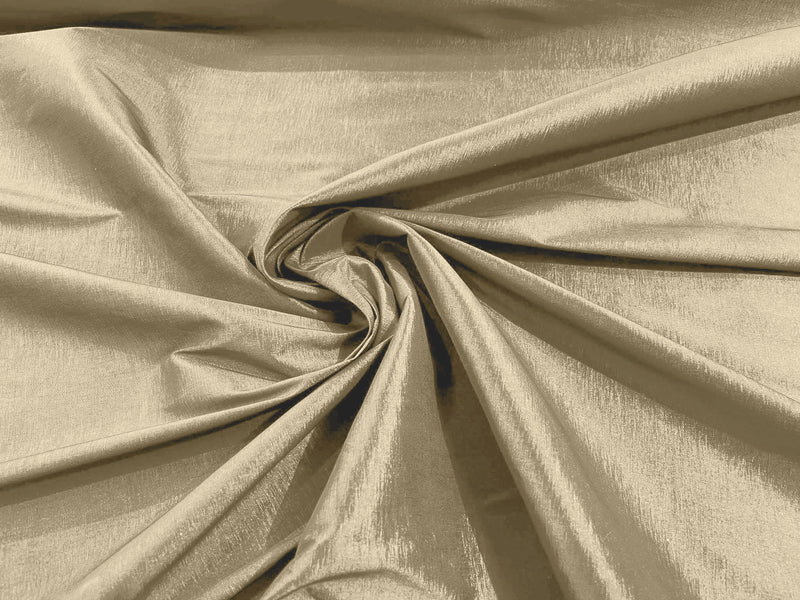 Taupe Solid Medium Weight Stretch Taffeta Fabric 58/59" Wide-Sold By The Yard.
