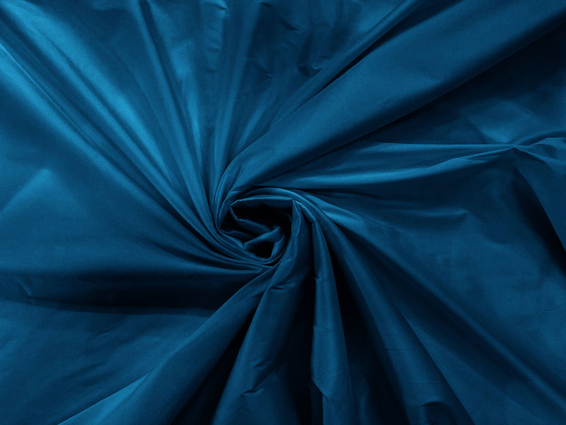 Teal Blue - 100% Polyester Imitation Silk Taffeta Fabric 55" Wide/Costume/Dress/Cosplay/Wedding.