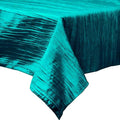 Rectangular Light Weight Accordion Design Crushed Taffeta Seamless Table Overlay. (58" Inches x 72" Inches)