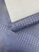 Florida Gator 3D Embossed Vinyl Fabric  / 2 Tone Crocodile Vinyl Leather 54" Wide