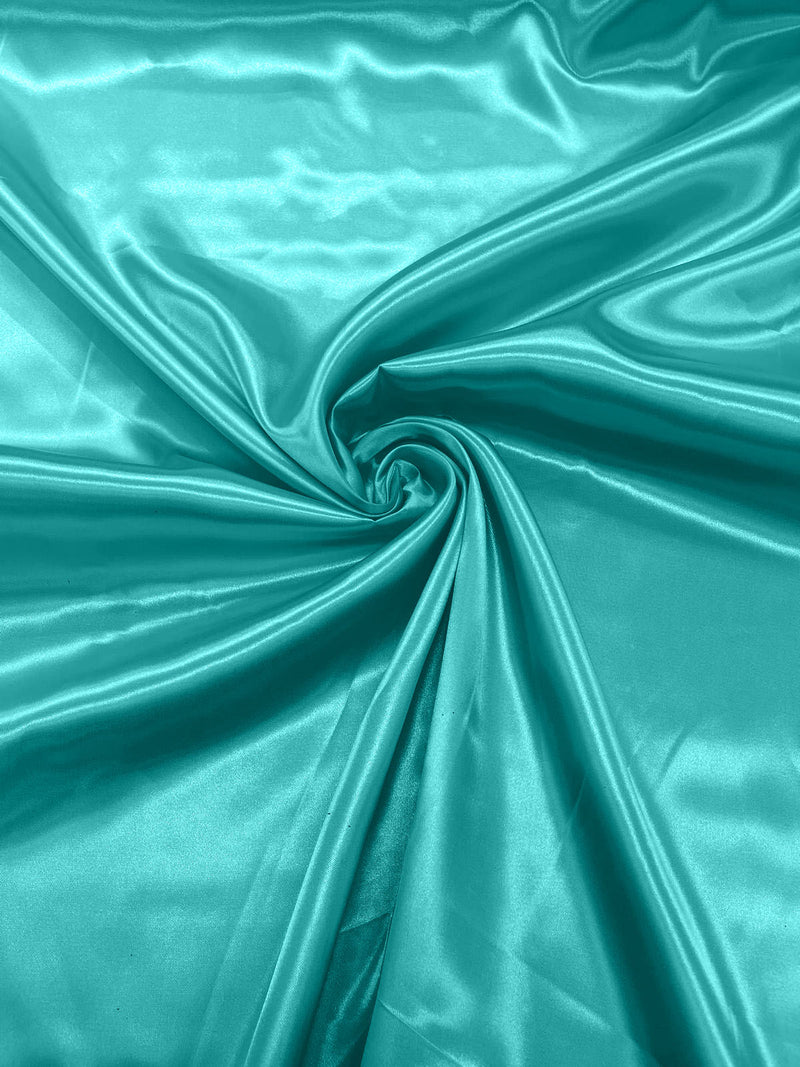 Tiff Blue - Shiny Charmeuse Satin Fabric for Wedding Dress/Crafts Costumes/58” Wide /Silky Satin