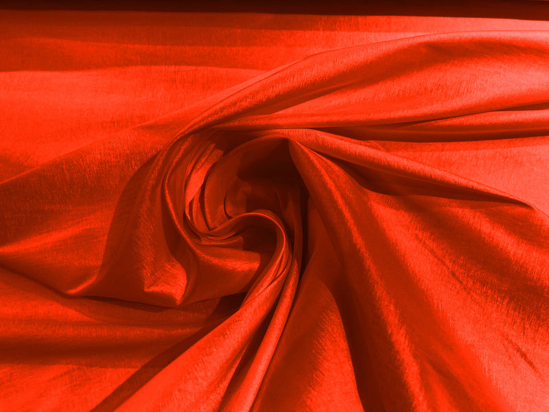 Tomato Red Solid Medium Weight Stretch Taffeta Fabric 58/59" Wide-Sold By The Yard.