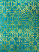 METALLIC CROSS JACQUARD SATIN FABRIC (by the yard)