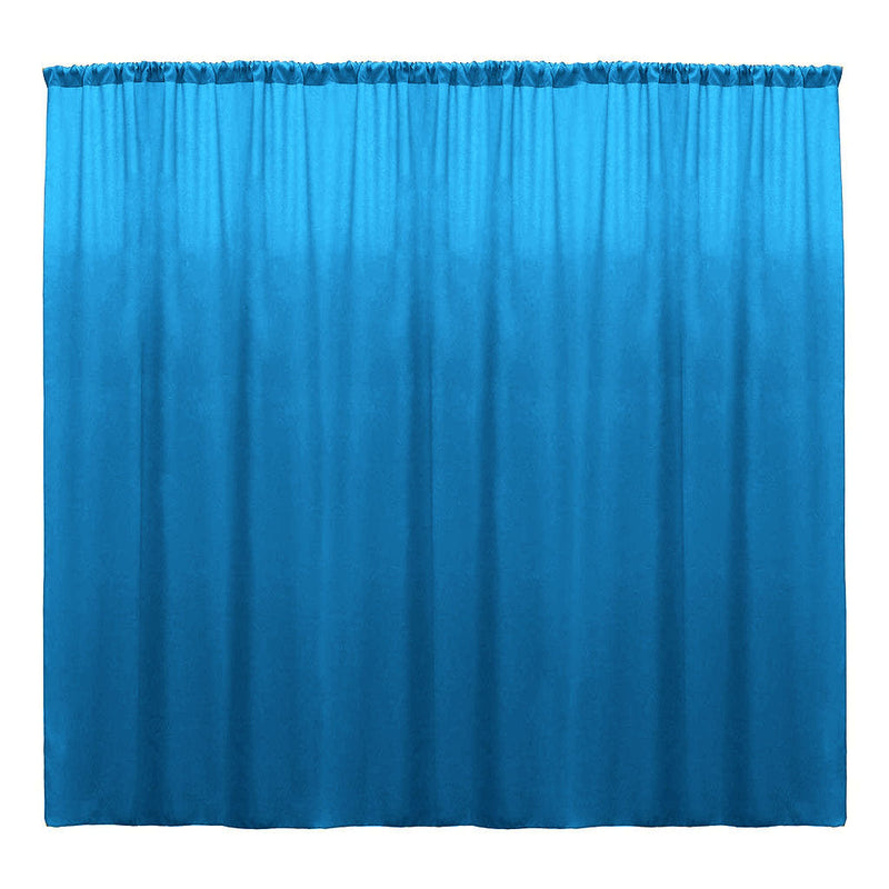 Backdrop Drape Curtain 10 Feet Wide x 8 Feet High, Polyester Poplin SEAMLESS 1 Panel.