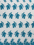 Eva Luxury Beaded Floral Lace, by The Yard.