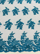 Eva Luxury Beaded Floral Lace, by The Yard.