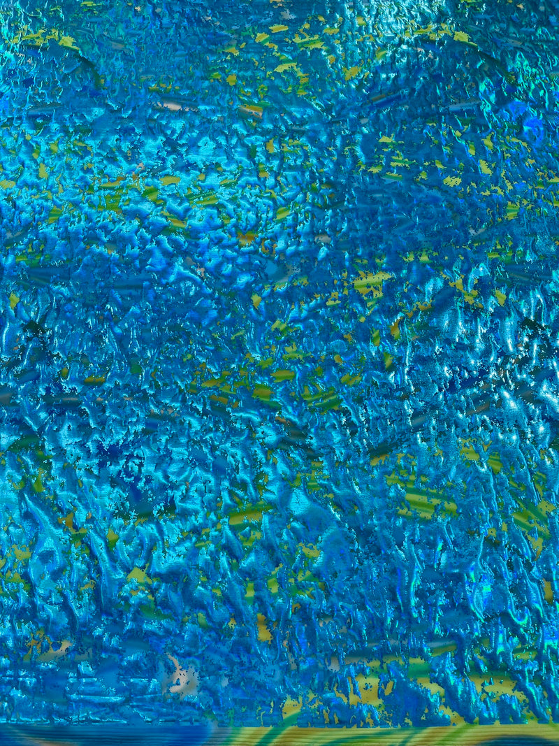 Splatter Foil Paint Metallic Print on a 4-way Stretch Tie Dye Nylon Spandex Tricot/Milliskin -Sold by the yard.