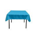 42" Square Polyester Poplin Tablecloth / Overlay/ Party Supply.