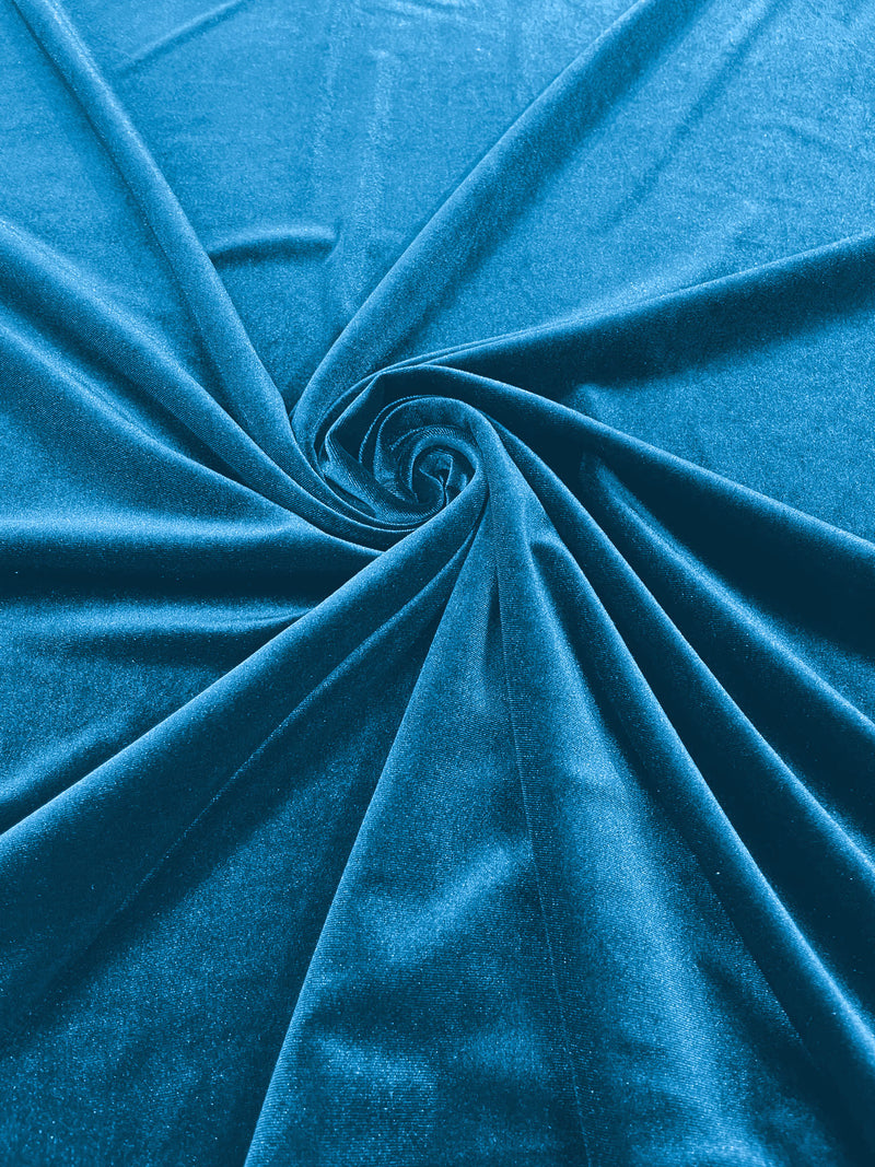 Solid Stretch Velvet Fabric 58/59 Wide 90% Polyester/10% Spandex By T