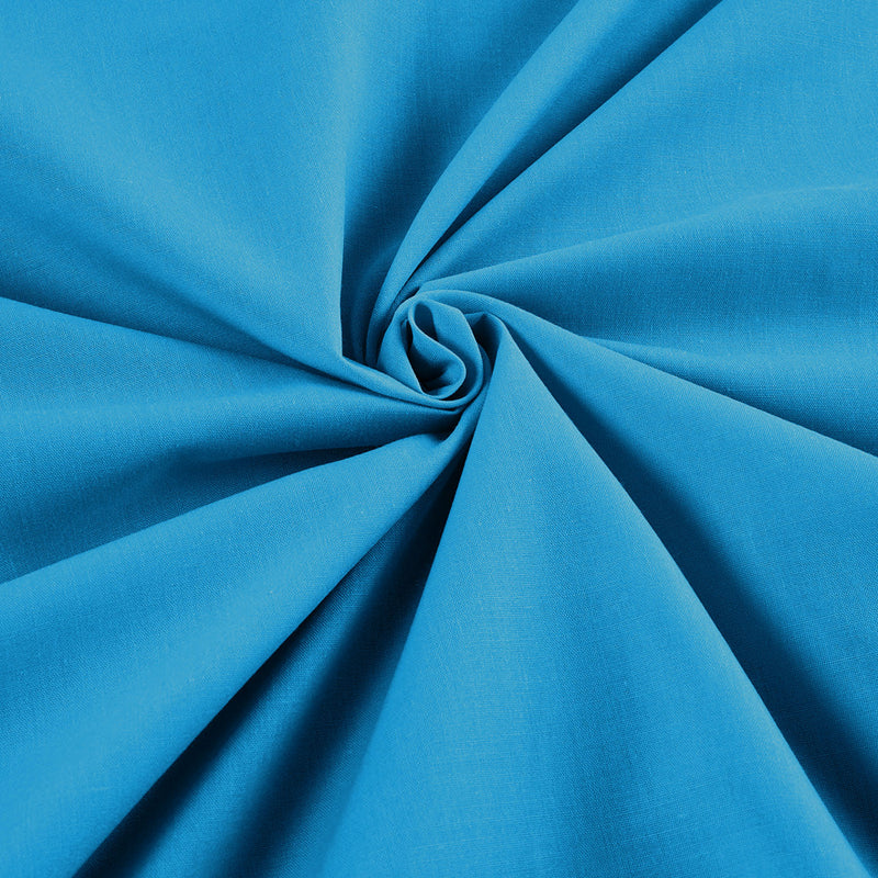 Turquoise Solid Poly Cotton Fabric - Sold By The Yard 58"/60" Width DIY Clothing Accessories Table Runner.