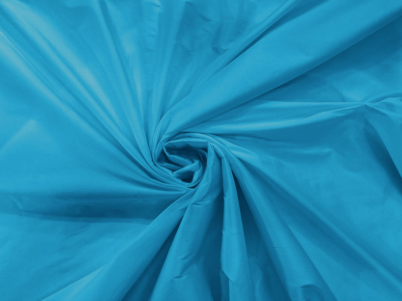 Turquoise - 100% Polyester Imitation Silk Taffeta Fabric 55" Wide/Costume/Dress/Cosplay/Wedding.