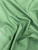Crocodile Marine Vinyl 2 tone Upholstery, Crocodile Skin Texture Faux Leather PVC Vinyl, 54" Wide.