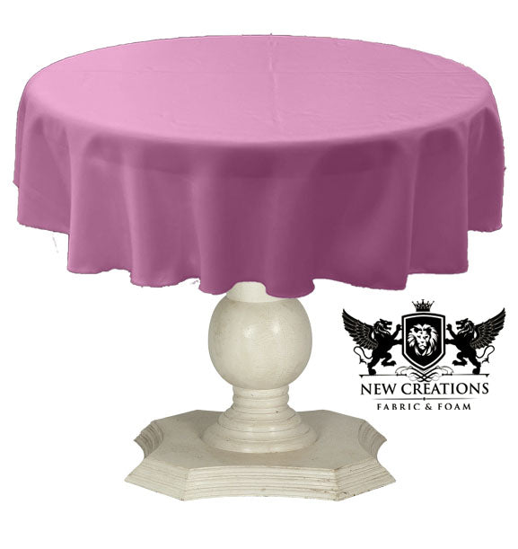 Tablecloth Solid Dull Bridal Satin Overlay for Small Coffee Table Seamless. Violet