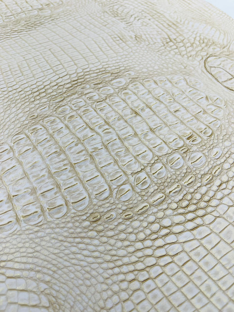 3D CROCODILE TWO TONE VINYL (by the yard)