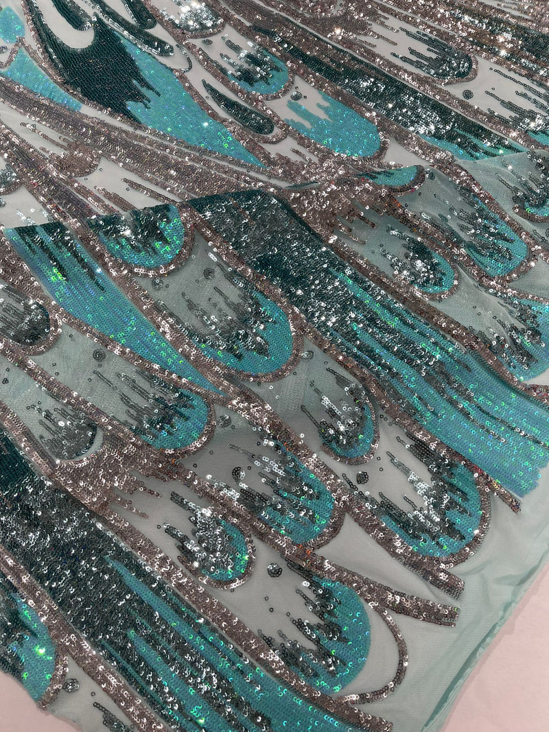 FEATHER WING SEQUIN ( by the yard )