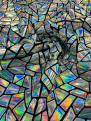 BROKEN GLASS SEQUIN VELVET FABRIC (By The Yard)