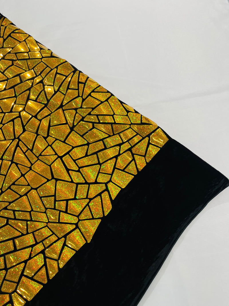 BROKEN GLASS SEQUIN VELVET (By The Yard)