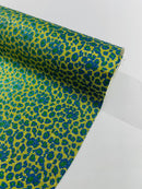 LEOPARD GLITTER CANVAS VINYL (by the yard)