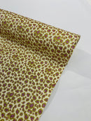 LEOPARD GLITTER CANVAS VINYL (by the yard)