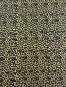 LEOPARD GLITTER CANVAS VINYL (by the yard)