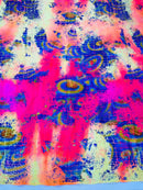 FOIL REPTILE STRETCH SPANDEX FABRIC (by the yard)