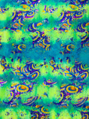 FOIL REPTILE STRETCH SPANDEX FABRIC (by the yard)