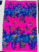 FOIL REPTILE STRETCH SPANDEX FABRIC (by the yard)