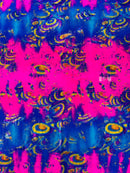 FOIL REPTILE STRETCH SPANDEX FABRIC (by the yard)