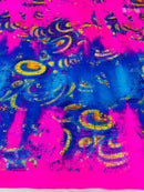 FOIL REPTILE STRETCH SPANDEX FABRIC (by the yard)