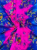 FOIL REPTILE STRETCH SPANDEX FABRIC (by the yard)