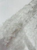 Luxury 3D Floral/Butterfly Beaded lace, by The Yard.