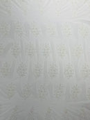 Classic Beaded Damask Lace, by The Yard.