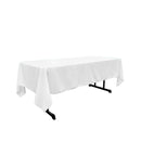 60" X 90" Rectangular Polyester Poplin Tablecloth