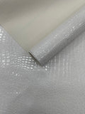 Shiny Alligator 3D Embossed Vinyl Fabric, 54" Wide Upholstery Crafting Accessories Applications