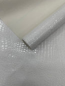 Shiny Alligator 3D Embossed Vinyl Fabric, 54" Wide Upholstery Crafting Accessories Applications