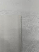 Crocodile Marine Vinyl 2 tone Upholstery, Crocodile Skin Texture Faux Leather PVC Vinyl, 54" Wide.